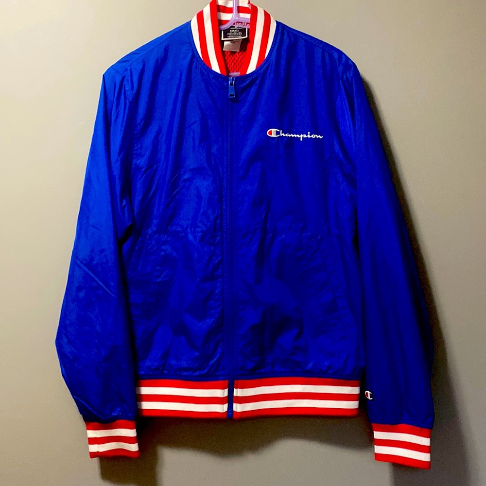 Champion Men's satin baseball jacket